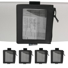 5 Pack Visor Document Holder for Registration  Insurance Cards, Adjustable Case