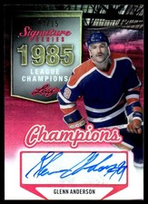2015-16 Leaf Signature Series Champions Autographs Red Glenn Anderson Auto 04/15