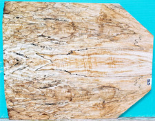 Spalted Curly Maple Wood 1503 Luthier Electric Guitar Top Set 22.5x17.75x.75