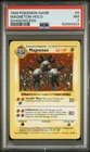 1999 POKEMON BASE SET SHADOWLESS #9 MAGNETON-HOLO PSA 7