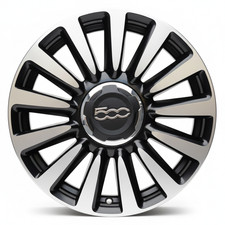 4 cerchi lega fiat 500l r16 nero lucido diamantato lt006386