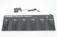 BOSS FC-50 MIDI Foot Controller Battery Powered Pedal Roland w/ 100-240V PSU