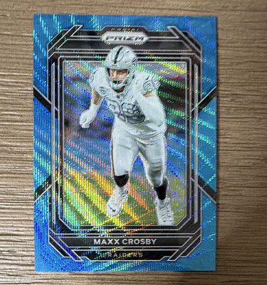 Panini 2022 Prizm Maxx Crosby #174 Blue Wave Prizm  /199 Las Vegas Raiders
