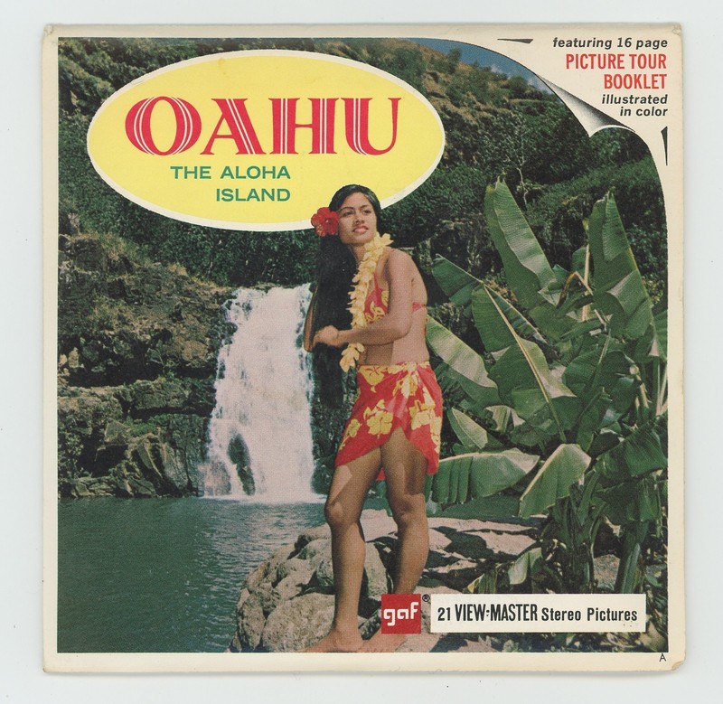 OAHU The Aloha Island Hawaii 1960's GAF View-Master Packet A-126 Exc. Cond.