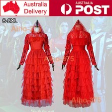 Beetlejuice 2 Lydia Deetz Cosplay Costume Women Wedding Dress Party Book Week