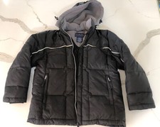 Free Tech youth Small S/S Winter Ski jacket coat hooded soft warm full Black