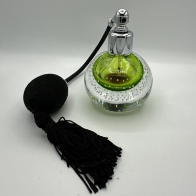 Vtg 1989 Murano Glass Perfume Atomizer Bottle Prescriptives Signed Carlo Moretti