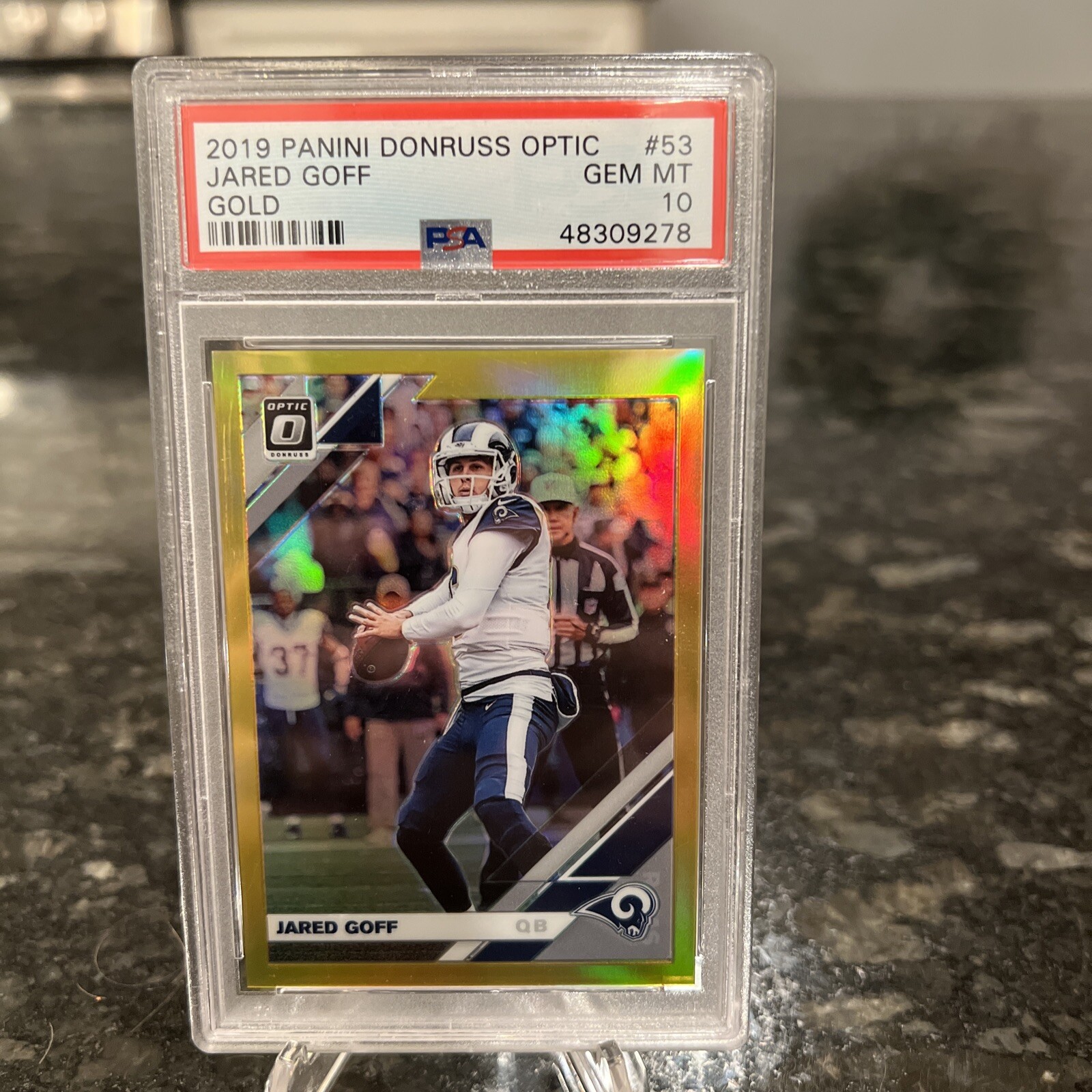 2019 optic football Jared Goff Gold /10