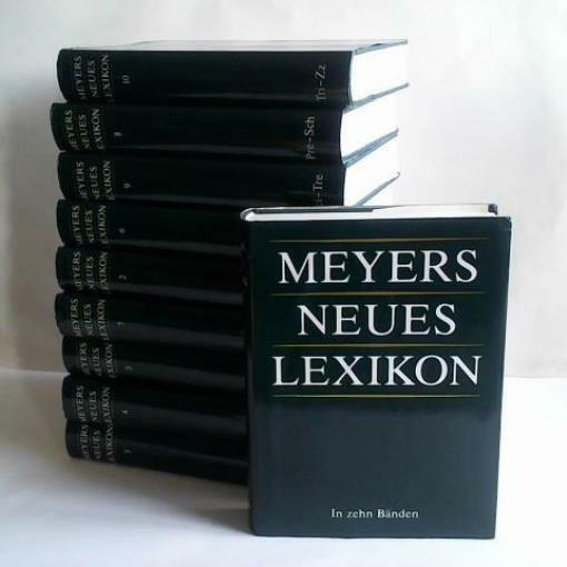 Meyers Neues Lexikon w 10 tomach-pokaż oryginalną nazwę Oryginalna natychmiastowa dostawa