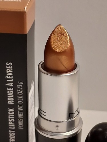 MAC Frost Lipstick in 304 BRONZE SHIMMER Full Size Authentic NEW BOXED M·A·C - Picture 5 of 7