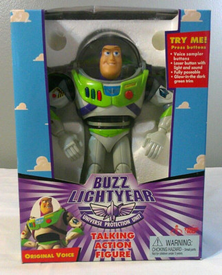 NEW Buzz Lightyear Universe Protection Unit Talking Figure 8'' Toy Story Thinkway