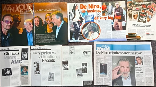 Robert De Niro magazine clippings
