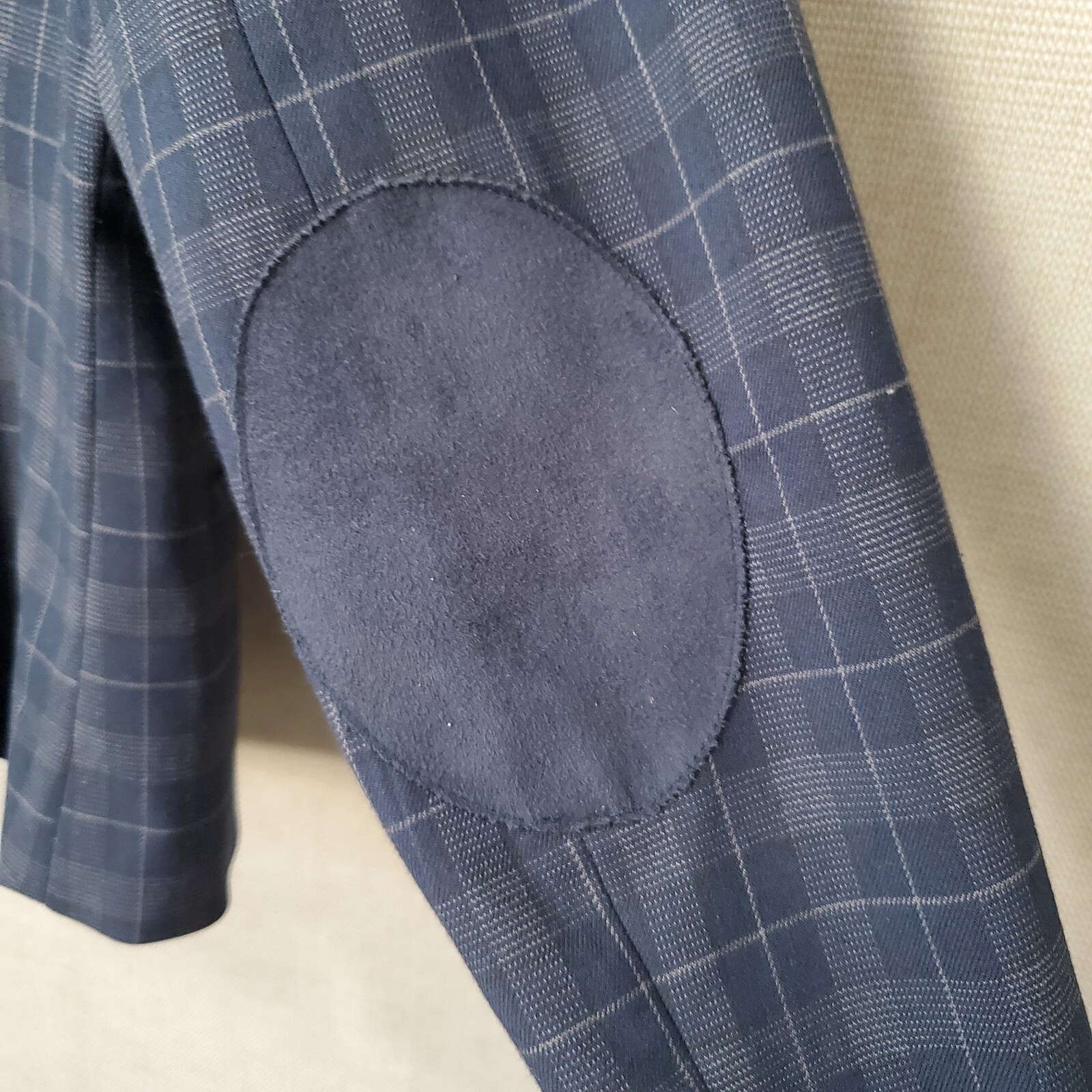 FILA Blazer donna a quadri The Savile Row Co. London taglia XL toppe gomito preppy