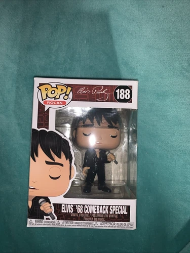 Funko Pop Rocks Elvis Presley 68 Comeback Special #188 - Diamond Special Edition