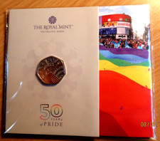The Royal Mint 2022 50 Years of Pride Fifty Pence Coin Pack Uncirculated