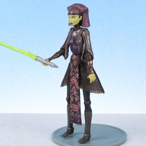 Star Wars Clone Wars Jedi LUMINARA UNDULI Blue Eyes CUSTOM Figure CW30 Hasbro - Picture 4 of 5