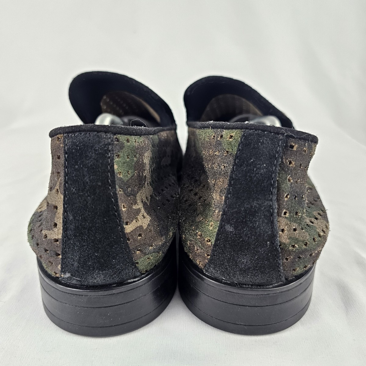 KARL LAGERFELD Paris Camouflage Camo Green Leather  display picture 1