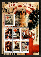 Liberia 2000 - Red Cross Nurses - Sheet of 6 Stamps - MNH