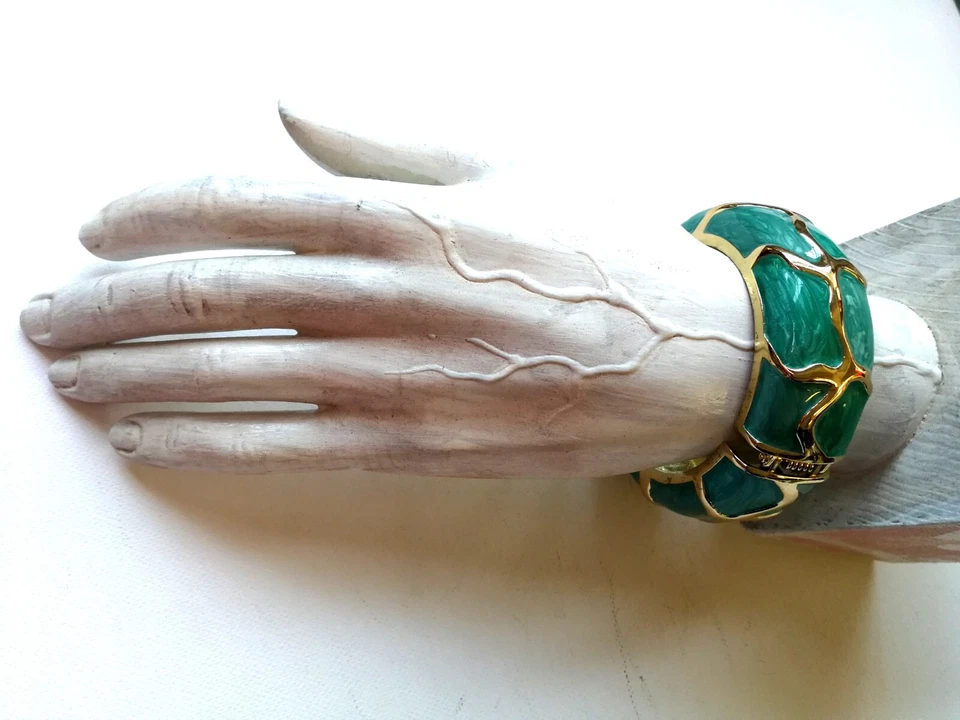 Rigid Bracelet Elegant Luxury Jewelry Woman Accessories Turquoise Dragon Skin - Image 3 of 4