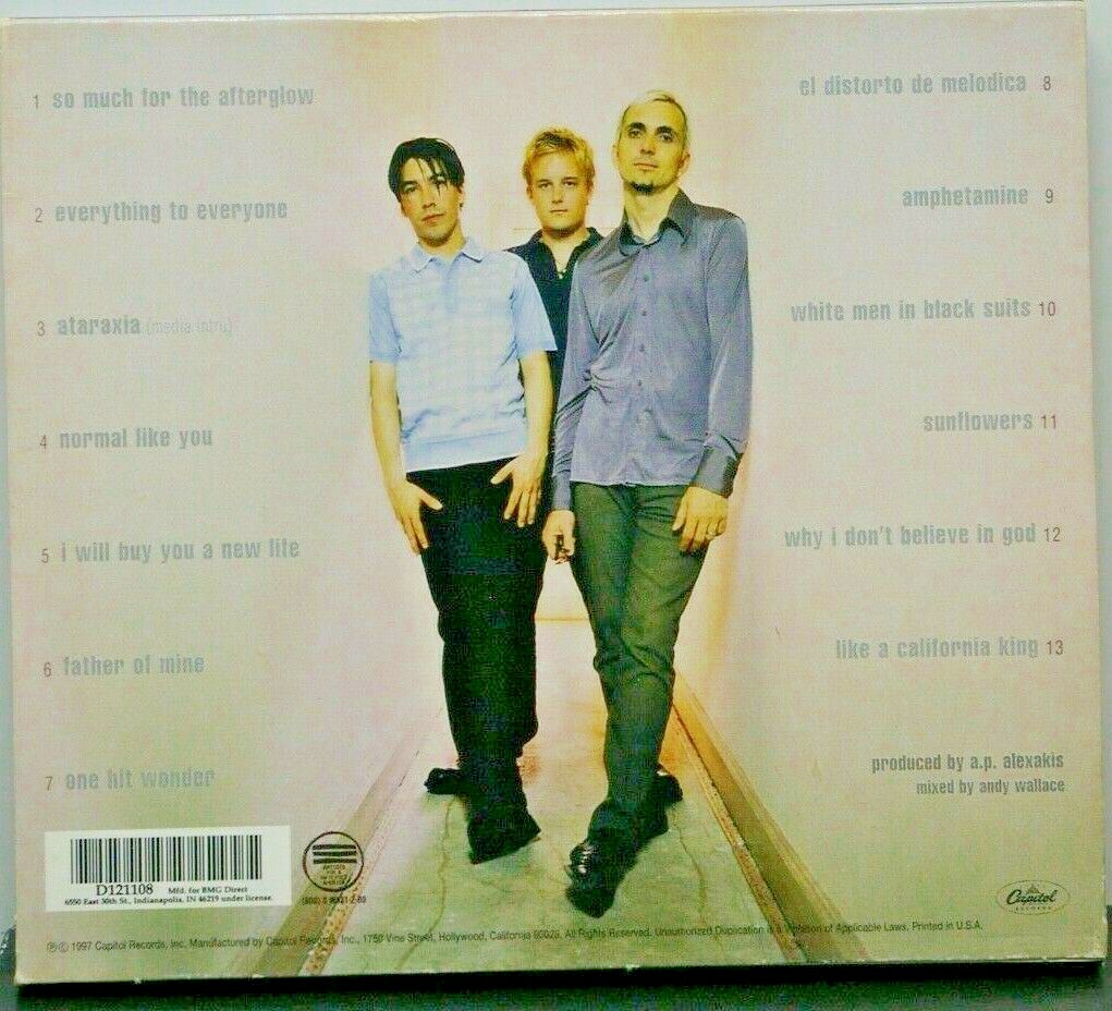 So Much For The Afterglow - Audio CD By Everclear - LIKE NEW