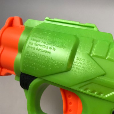 Nerf Microshots Zombie Strike Doublestrike Green Orange Gun Pistol