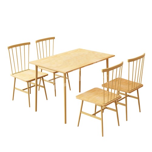 Dining Table and Chairs Kitchen Bar Living Sitting Room Modern Furniture 5 Piece - Picture 6 of 9