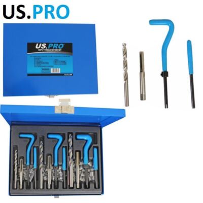 US Pro Tools 88-teiliges Gewinde-Installations- und Reparaturset Helicoil Typ M6 M8 M10