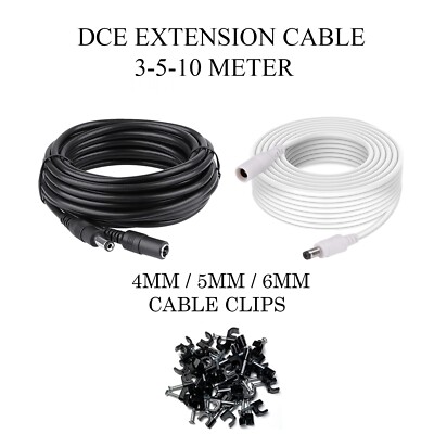 3M/5M/10M DC Netzteil Verlängerungskabel 5V 9V 12V für CCTV Kamera/DVR/PSU Kabel