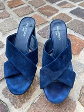 Schicke Sandalen Offen in Königsblau mit Absatz Größe 39 Phillip Hardy Wie Neu