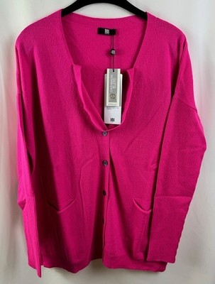 Riani Women's Cashmere Blend Cardigan, Pink, Size 38, New