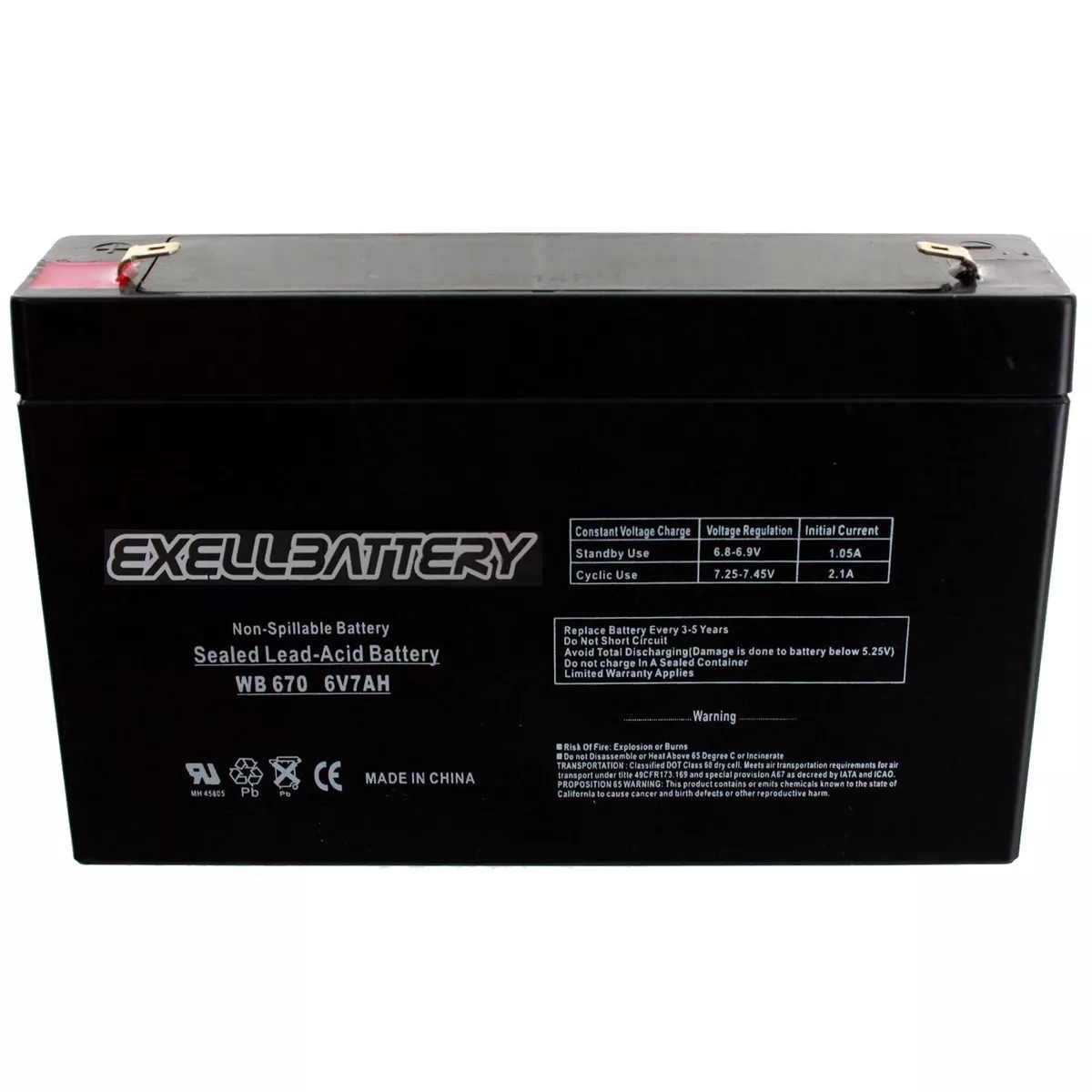 Kidtrax replacement 6 hotsell volt 7ah battery