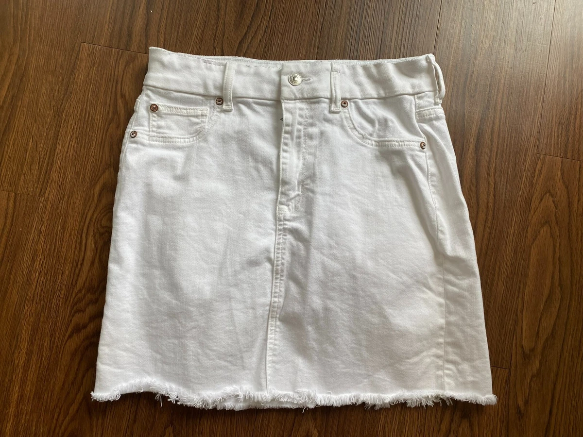 White jean skirt american clearance eagle