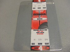 Mercer Bears vs Georgia Bulldogs (12-23-1999) Basketball Ticket Stub 
