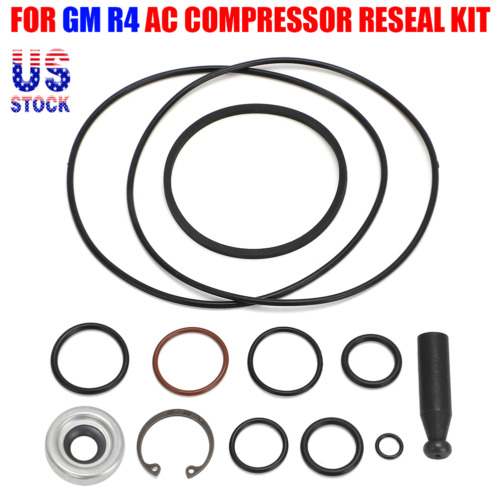 US For GM R4 AC Compressor Reseal Kit - Oring , Shaft Seal , Installer TOOL A/C - Photo 1 sur 11