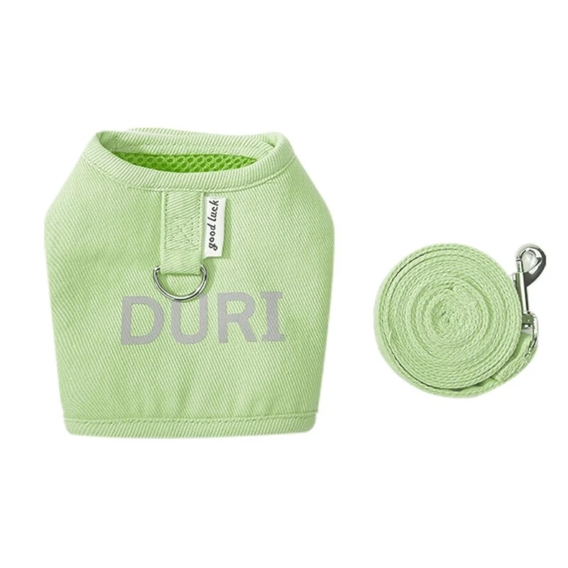 Dog Harness Leash for Outdoor Adjustable Dog Harness with Sturdy Buckle