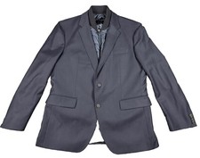 Hugo Boss Hadik2 Marzotto Fabric Blazer 46R Navy Slim Gilet Liner 2 Button Wool