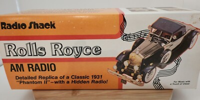 Vintage Rolls Royce 1931 Phantom II AM Radio in Original Radio Shack Box