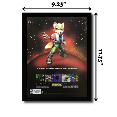 2003 Star Fox Adventures Framed Print Ad/Poster Original Official
