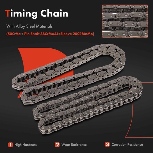 13Pcs Engine Timing Chain Kit for VW Golf 2010-2014 Beetle Jetta Passat Rabbit - Picture 4 of 11