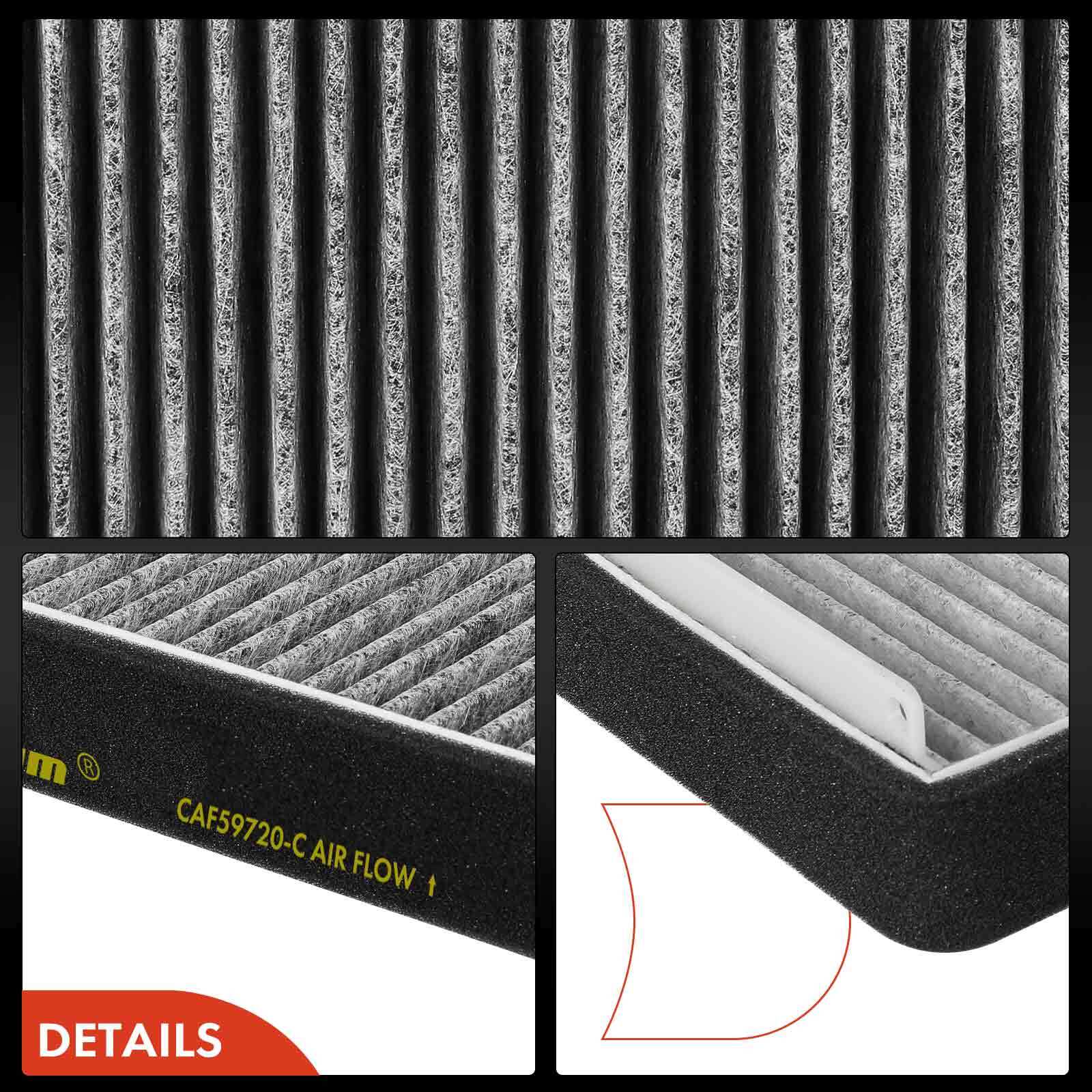 2x Activated Carbon Cabin Air Filter for Benz C215 W210 W211 S350 CL500