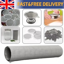 Stainless Steel Mesh Sheet Fine Metal Woven Wire Heavy Gauze Net Filter 100*30cm