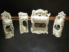 Vintage 4 Pieces Occupied Japan Figurines Lot Porcelain Ceramic Furniture
