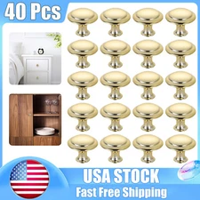 40 PCS Gold Door Knobs Hardware Cabinet Handles Kitchen Pulls Cupboard Drawer