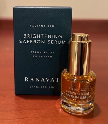 RANAVAT Radiant Rani~ NEW Saffron Brightening&Dark Spot Serum Travel Size.17floz