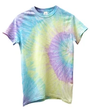 Ethereal Pastel Rainbow Tie Dye Short Sleeve Unisex Tee