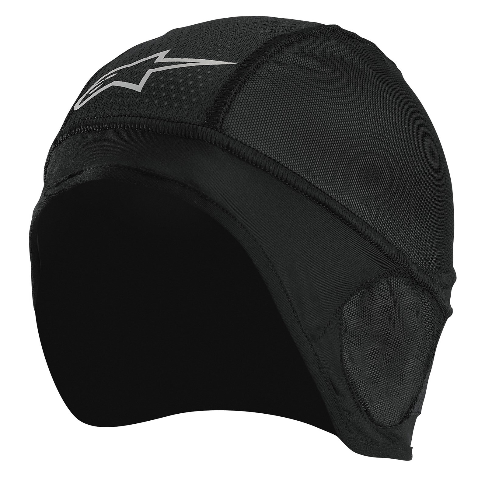 Alpinestars, Herren, Sturmhaube + Halsschlauch, Beanie A-Stars Skull Cap Black, Mehrfarbig, Schwarz, One Size - Image 3