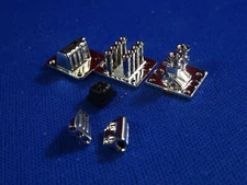 ROAD RACE REPLICAS CUSTOM CHROME ENGINE SET PLUS PARACHUTE.  JL T-JET AUTO WORLD