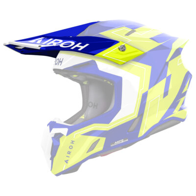 Airoh Twist 3 Dizzy Blue Yellow Helmet Frontline