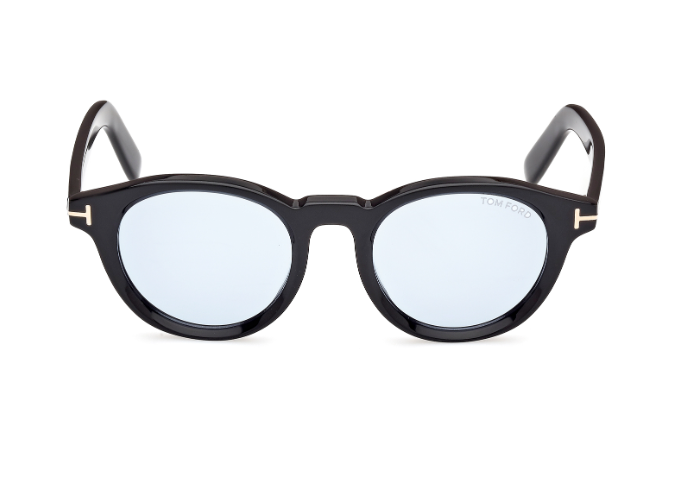サングラス TOM FORD FW23 Tom Ford - FT1082_5452F - 52F (FT1082 52F) Tom Ford FT1123-D 01A Shiny Black/Smoke Round Men's