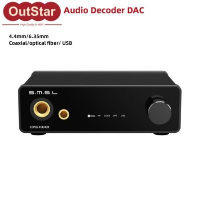 CS43131 XMOS Audio Decoder DAC 4.4mm/6.35mm Balanced Headphone Amp SMSL DS100